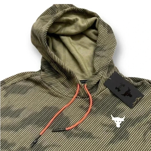 Under Armour Project Rock Fleece Lined Hoodie Sweatshirt Size Large NWT - Picture 7 of 9